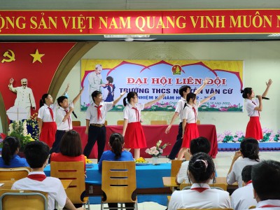 Đại hội Liên đội THCS Nguyễn Văn Cừ năm học 2022 - 2023