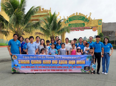 Công đoàn cơ sở trường THCS Nguyễn Văn Cừ tổ chức tham qua du lịch tại KDL Đại Nam, chào mừng Quốc tế thiếu nhi 01/6 và khen thưởng con CB-GV-NV trường có thành tích xuất sắc trong năm học 2022-2023