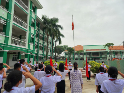 Lễ chào cờ đầu năm học và Lễ phát động chủ đề công tác Đội và phong trào thiếu nhi năm học 2023-2024