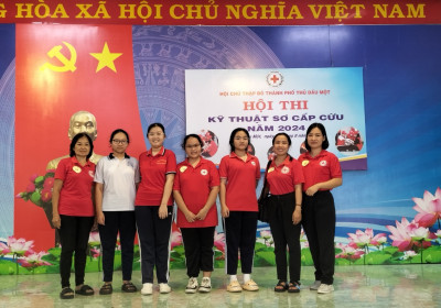 Tham gia Hội thi sơ cấp cứu Hội Chữ thập đỏ năm 2024