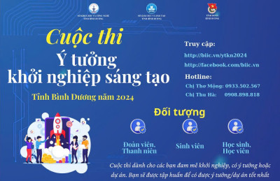 Thông báo cuộc thi "Ý tưởng khởi nghiệp sáng tạo" tỉnh Bình Dương năm 2024