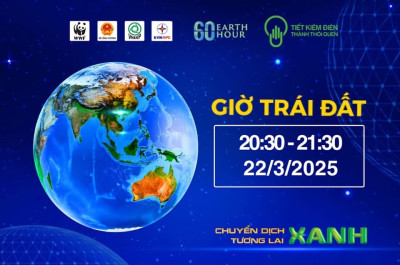 Hưởng ứng giờ trái đất năm 2025