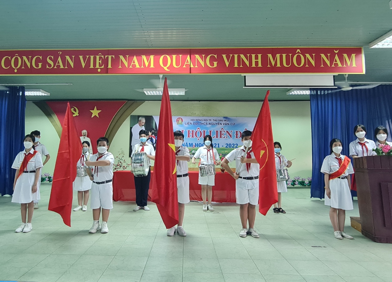Đại hội Liên đội THCS Nguyễn Văn Cừ năm học 2021 - 2022