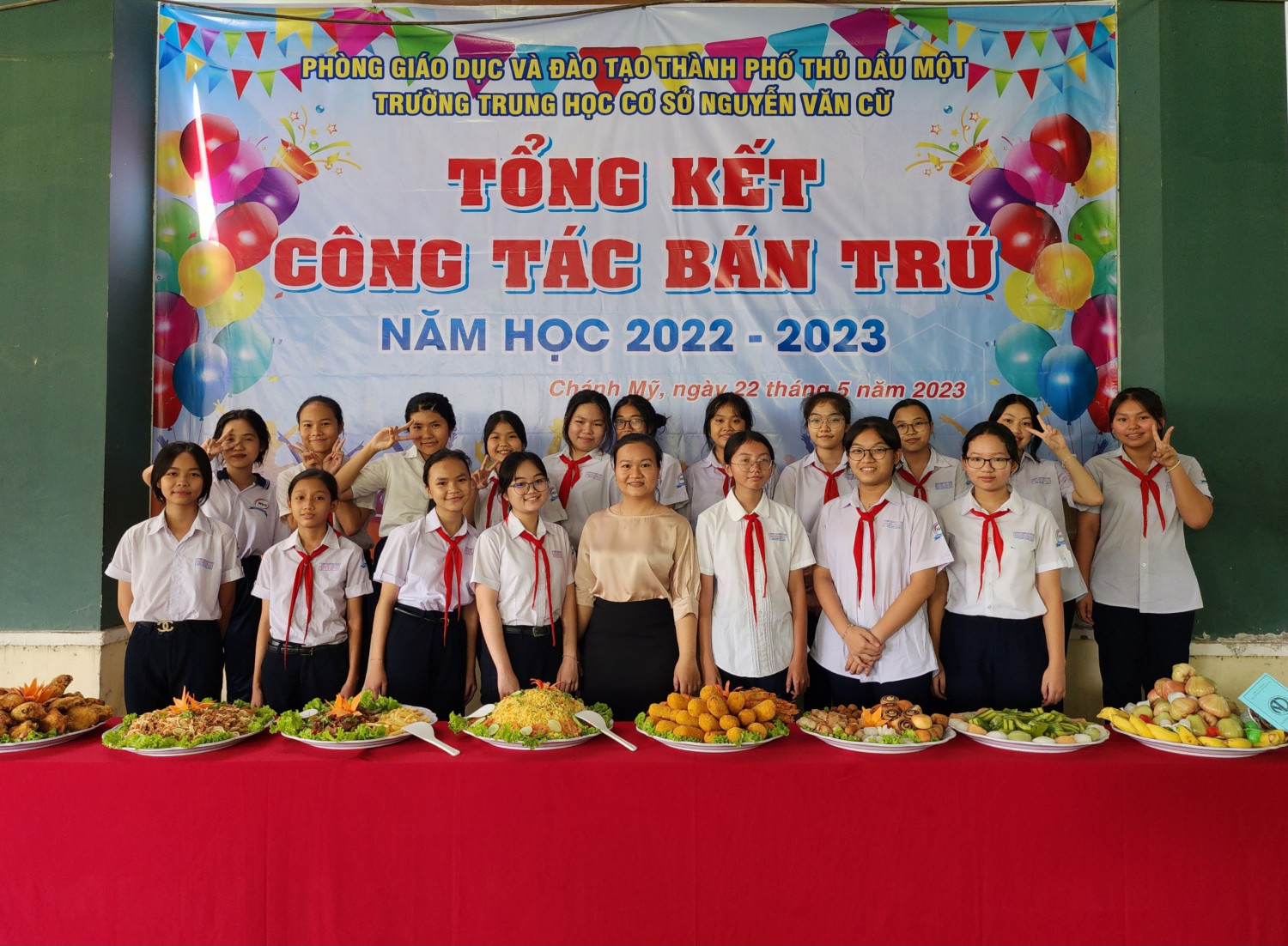 Tổng kết công tác bán trú năm học 2022 - 2023